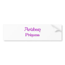 Aruban Princess Bumper Sticker