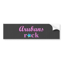 Arubans Rock - Cute Pink Bumper Stickers