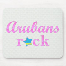 Arubans Rock - Cute Pink Mouse Pad