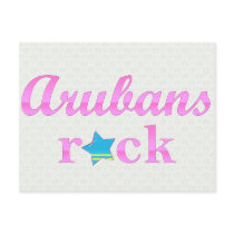 Arubans Rock - Cute Pink Post Cards