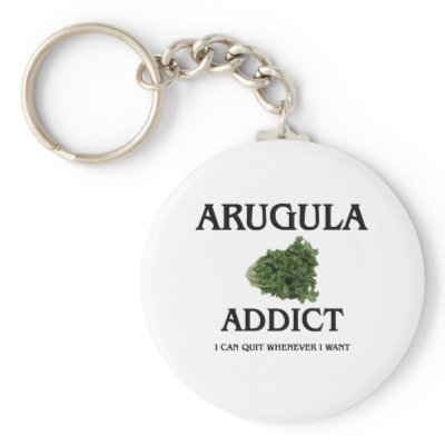 Arugula Addict Keychains by foodshirts