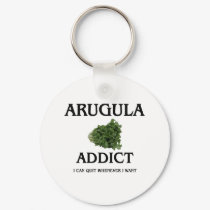 Arugula Addict keychains by foodshirts Arugula Addict keychains