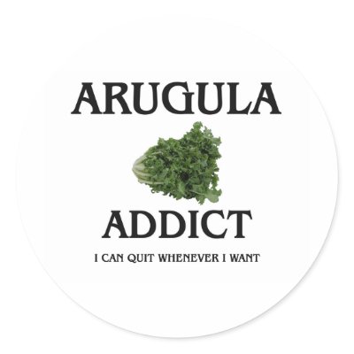 Arugula Addict Sticker by foodshirts