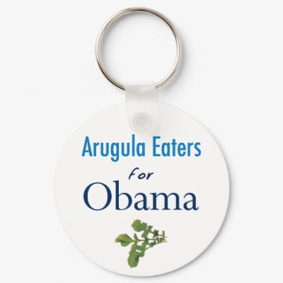 Arugula Eaters for Obama Keychain by democrattotheend