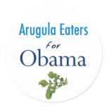 Arugula Eaters for Obama Stickers