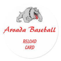 arvada baseball round stickers