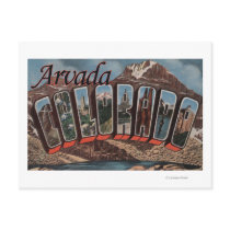 Arvada, Colorado - Large Letter Scenes Postcard