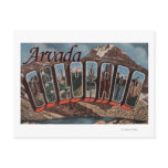 Arvada, Colorado - Large Letter Scenes Postcard