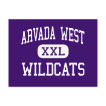 Arvada West - Wildcats - High - Arvada Colorado Postcard