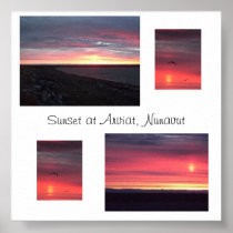 Arviat, Nunavut Sunset Posters