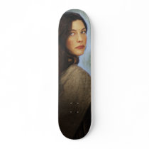 Arwen turning back skate boards