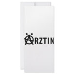 Ärztin icon customized rack card