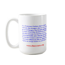 As a Democrat. mugs