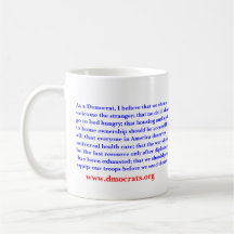 As a Democrat. Mug