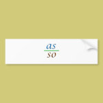 as above so below bumper sticker