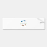 as above so below bumper sticker