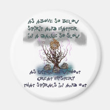 As Above So Below Refrigerator Magnet