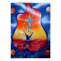 As and yea shall receive spray paint painting greeting card