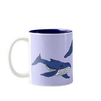 AS- Blue Whale Mug or Coffee Mug