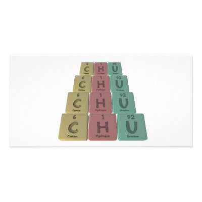 as Carbon Hydrogen Uranium Photo Card Template by ChemicalWords