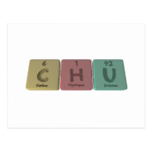 as Carbon Hydrogen Uranium Post Card