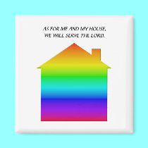 AS FOR ME AND MY HOUSE - 10 magnets by Artists4God AS FOR ME AND MY HOUSE - 10 magnets