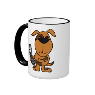 AS- Funny Puppy Dog Texting Mug