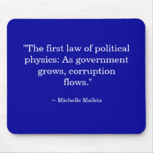 As government grows, corruption flows. mousepad