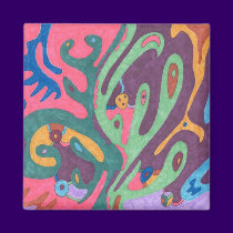 "As One" Abstract Art magnets