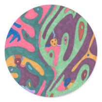 "As One" Abstract Art stickers by RLMdesignes "As One" Abstract Art stickers