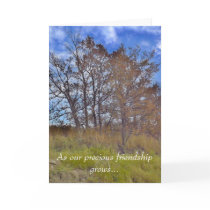 "As Our Precious Friendship Grows" Greeting Card by anaval "As Our Precious Friendship Grows" Greeting Card