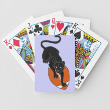 AS- Panther on a Football Art Design Bicycle Card Decks