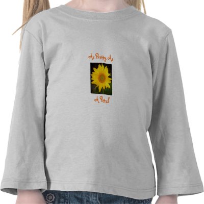 As Pretty As,A Petal-Sunflower-Toddler T-Shirt by pammys