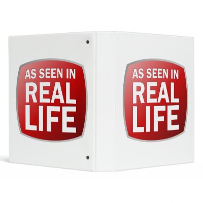 As Seen in Real Life Vinyl Binder by The_Shirt_Yurt