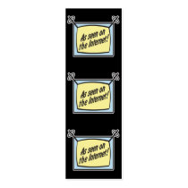 as seen on the internet bookmark business cards