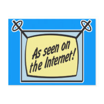 as seen on the internet postcards