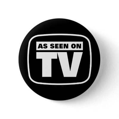 As Seen on TV - Black and White Button