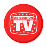 As Seen on TV - CH 2 With Snow Stars Refrigerator Magnet