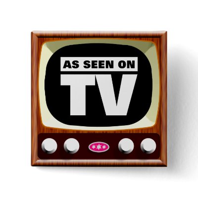 As Seen on TV - Retro TV Button