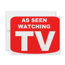 As Seen Watching TV invitations