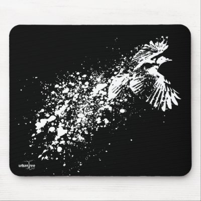 ...as the crow flies mousepads by urbantree