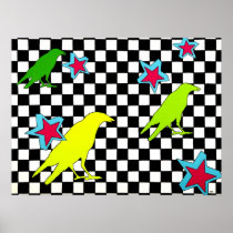 "As the crow flies" Print