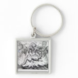 As the Salamander lives in fire Key Chains