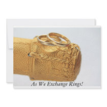 As We Exchange Rings! invitations by studioportosabbia As We Exchange Rings! invitations