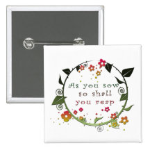 As You Sow Pinback Buttons