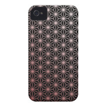 Asa No Ha - red on black Case-Mate iPhone 4 Cases