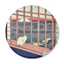 Asakusa ricefields by Andō,Hiroshige Fridge Magnets