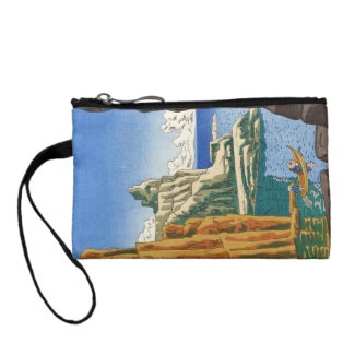 Asano Takeji Tojinbo japanese waterscape seaside Coin Wallets