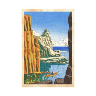 Asano Takeji Tojinbo japanese waterscape seaside Canvas Prints