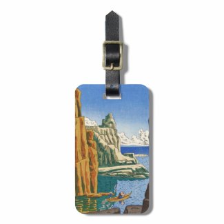 Asano Takeji Tojinbo japanese waterscape seaside Bag Tag